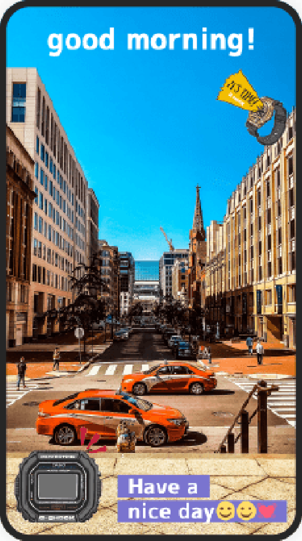 Instagram（インスタグラム）ストーリーズキャンペーン事例：GIFステッカー02